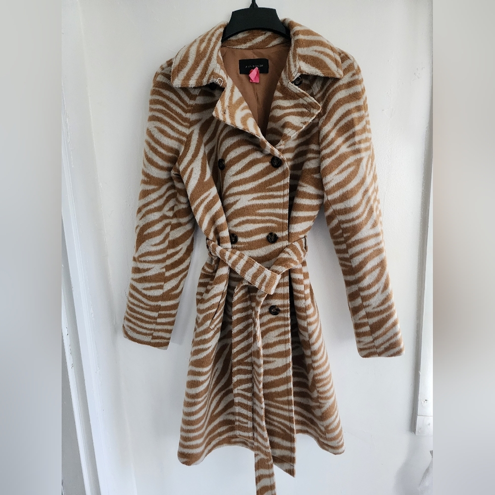 Ann Taylor Tiger Striped Coat